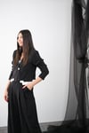 GİRİT SİYAH TENCEL BLAZER