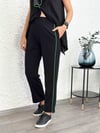 GRAND NEON DETAYLI SİYAH PANTOLON