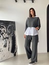 GRASSE ANTRASİT KISA SWEATSHIRT