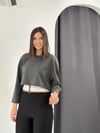 GRASSE ANTRASİT KISA SWEATSHIRT