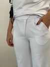 GRASSE BEYAZ TASARIM PANTOLON