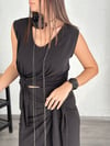 GÜL GÜMÜŞ DETAYLI ZİNCİR KOLYE