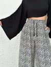 HAMOS ETNİK DESEN SİYAH PANTOLON