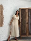 HELEN BEJ MÜSLİN ELBİSE