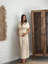 HELEN BEJ MÜSLİN ELBİSE