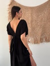 HELEN SİYAH MÜSLİN ELBİSE