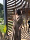 HERA KAHVE MÜSLİN ELBİSE