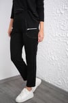 HİBİSCUS CEP DETAYLI SİYAH PANTOLON