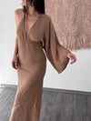 HONEY KOL DETAYLI BİSKÜVİ ELBİSE