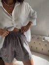 JANE VİZON KETEN ŞORT