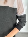 JERSEY SİYAH TASARIM BLUZ