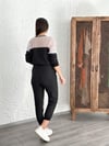 JERSEY SİYAH TASARIM PANTOLON