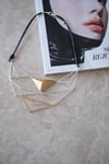 JOVİE GOLD GÜMÜŞ GEOMETRİK KOLYE