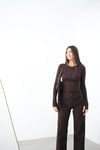JULLY KAHVE LEOPAR İSPANYOL PAÇA JEAN