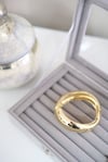KARE DALGA FORM GOLD KELEPÇE