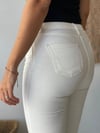 KENASE BEYAZ LİKRALI JEAN