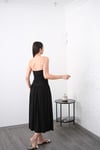 KİLA STRAPLES DRAPELİ MODAL ELBİSE