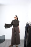KİWA ÖN BAĞLAMALI KEMERLİ KAHVE PANTOLON