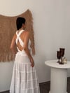 KÜBA BEYAZ TASARIM ELBİSE