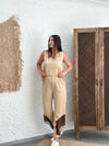 KÜBA PAÇA DETAYLI CAMEL PANTOLON