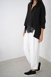 LARGO FİTİLLİ BEYAZ PANTOLON