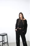 LASA TRİKO SİYAH PANTOLON