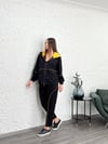 LE CORNER TURUNCU DETAYLI SİYAH CEKET