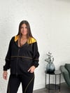 LE CORNER TURUNCU DETAYLI SİYAH CEKET