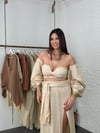 LİDYA ETEKLİ BEJ TAKIM
