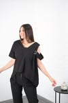 LİLİTH SİYAH TASARIM BLUZ