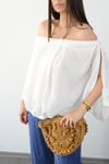 LİPARİ TASARIM BEYAZ BLUZ