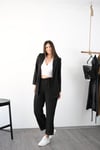 LİPARİ TASARIM SİYAH BLAZER