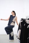 LİVA LACİVERT KETEN PANTOLON