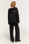 LOFT MUSE TRİKO DETAYLI SİYAH PANTOLON