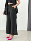 LOGONA YIRTMAÇLI SİYAH PANTOLON
