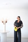 LUNE BLOOM BEJ KOL DETAYLI SİYAH CEKET