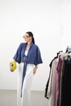 LUNE BLOOM ÖN BAĞLAMALI İNDİGO CEKET