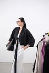 LUNE BLOOM ÖN BAĞLAMALI SİYAH CEKET