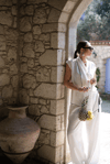 LUNE BLOOM PALAZZO BEYAZ PANTOLON