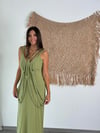 LUVİ SAGE GREEN TASARIM ELBİSE