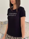 LUXURY SİYAH BASKILI TİŞÖRT