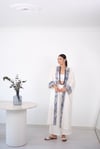 MALİBU PUL İŞLEMELİ KOLYELİ BEYAZ KAFTAN