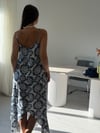 MARA MAVİ BATİK DESEN ELBİSE