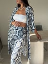 MARA MAVİ BATİK DESEN TAKIM