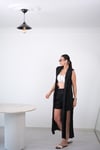 MARSİLYA KETEN SİYAH ŞORT