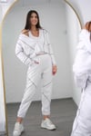 MERLİN DİKİŞ DETAYLI BEYAZ SWEAT