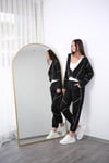 MERLİN DİKİŞ DETAYLI SİYAH SWEAT