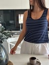 MİAMİ LACİVERT ÇİZGİLİ ATLET