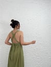 MİHRE SAGE GREEN MÜSLİN ELBİSE