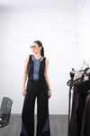 MİSS LİNA JEAN DETAYLI SİYAH PANTOLON